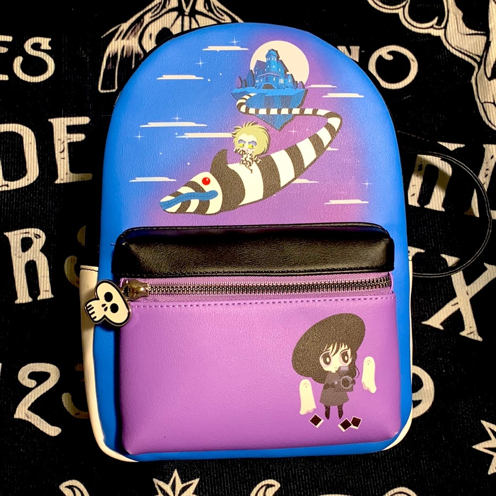 NWOT BEETLEJUICE mini backpack bag. Hot topic